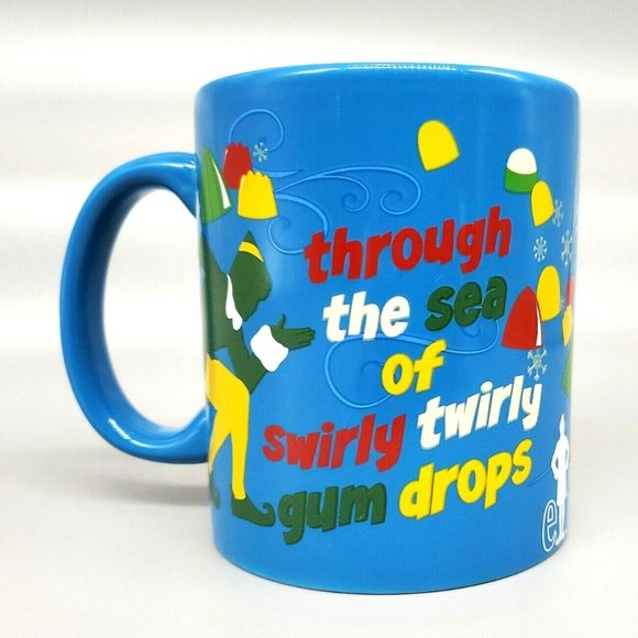 Elf Coffee Mug. "I passed through the seven levels of the candy cane forest" - Picture 3 of 12